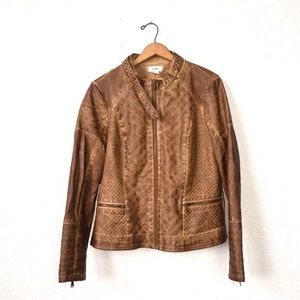 Cato Faux Leather Moto Jacket